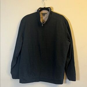 Eddie Bauer Men's Dark Gray Zip-Up Sweater